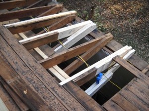 roof rafters repaired second view