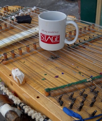 All My World's a Stage cup on the dulcimer after new years