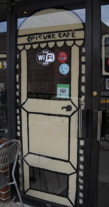 the front door of the Epicure Cafe